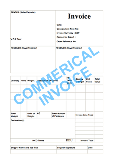 Dhl Label Advice What Parcel Documents Dhl Commercial Invoice Waybill